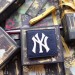Gucci Blue Signature Bi-fold Wallet With New York Yankees Patch
