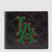 Gucci Black Signature Bi-fold Wallet With LA Angels Patch