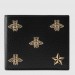 Gucci Bee Star Bi-fold Wallet In Black Leather