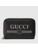 Gucci Black Print Leather Card Case