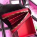 Gucci Red Print Leather Card Case