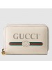 Gucci White Print Leather Card Case