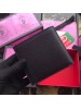 Gucci Animalier Bi-fold Wallet In Black Leather