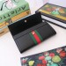 Gucci Black Leather Ophidia Continental Wallet