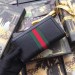 Gucci Black Leather Ophidia Zip Around Wallet