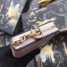 Gucci White Leather Ophidia Zip Around Wallet