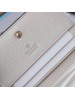 Gucci White Ophidia Card Case Wallet