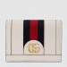 Gucci White Ophidia Card Case Wallet