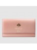 Gucci Pink Animalier Continental Wallet