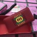 Gucci Red Print Leather Zip Around Wallet
