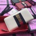 Gucci Sylvie Zip Around Wallet In White Leather