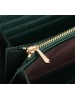 Gucci Zumi Continental Wallet In Green Grainy Leather