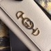 Gucci Zumi Continental Wallet In White Grainy Leather