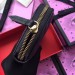 Gucci Black GG Marmont Zip Around Wallet