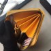 Gucci Yellow GG Marmont Zip Around Wallet