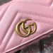 Gucci Light Pink GG Marmont Continental Wallet