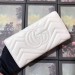 Gucci White GG Marmont Continental Wallet