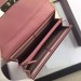 Gucci Icon Continental Wallet In Pink Guccissima Leather