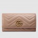 Gucci Dusty Pink GG Marmont Continental Wallet