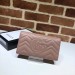 Gucci Dusty Pink GG Marmont Continental Wallet