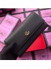 Gucci GG Marmont Continental Wallet In Black Leather