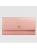 Gucci GG Marmont Continental Wallet In Pink Leather