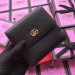 Gucci French Flap Wallet In Black Leather