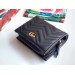 Gucci Black GG Marmont Small Wallet