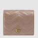 Gucci Dusty Pink GG Marmont Small Wallet