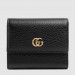 Gucci Black GG Marmont Compact Wallet