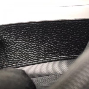 Gucci GG Marmont Chain Wallet In Black Leather