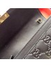Gucci Padlock Continental Chain Wallet In Black Gucci Signature Leather