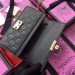 Gucci Padlock Continental Chain Wallet In Black Gucci Signature Leather