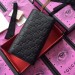 Gucci Padlock Continental Chain Wallet In Black Gucci Signature Leather