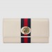 Gucci Rajah Continental Wallet In White Leather