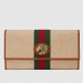 Gucci Rajah Continental Wallet In Woven Fabric