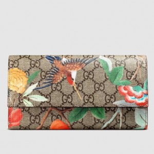 Gucci GG Supreme Tian Continental Wallet