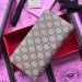 Gucci Kingsnake Print GG Supreme Zip Around Wallet