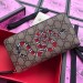 Gucci Kingsnake Print GG Supreme Zip Around Wallet