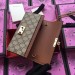 Gucci Padlock Continental Chain Wallet In GG Supreme Canvas