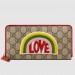 Gucci Rainbow Soft GG Supreme Zip Around Wallet