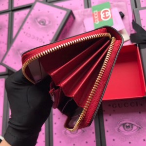 Gucci GG Supreme Zip Around Wallet With Bosco Patch