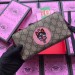 Gucci GG Supreme Zip Around Wallet With Bosco Patch