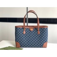 Gucci Ophidia GG Medium Tote In GG Denim