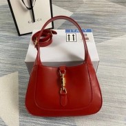 Gucci Jackie 1961 Small Hobo Bag In Red Leather