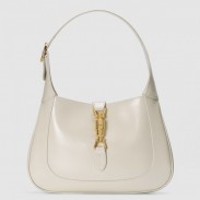 Gucci Jackie 1961 Small Hobo Bag In White Leather