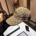 Gucci Beige Original GG Canvas Baseball Hat With Web