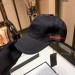 Gucci Black Original GG Canvas Baseball Hat With Web