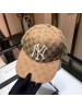 Gucci Beige Baseball Hat With NY Yankees™ Patch