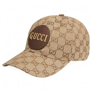 Gucci Beige/brown GG canvas baseball hat
